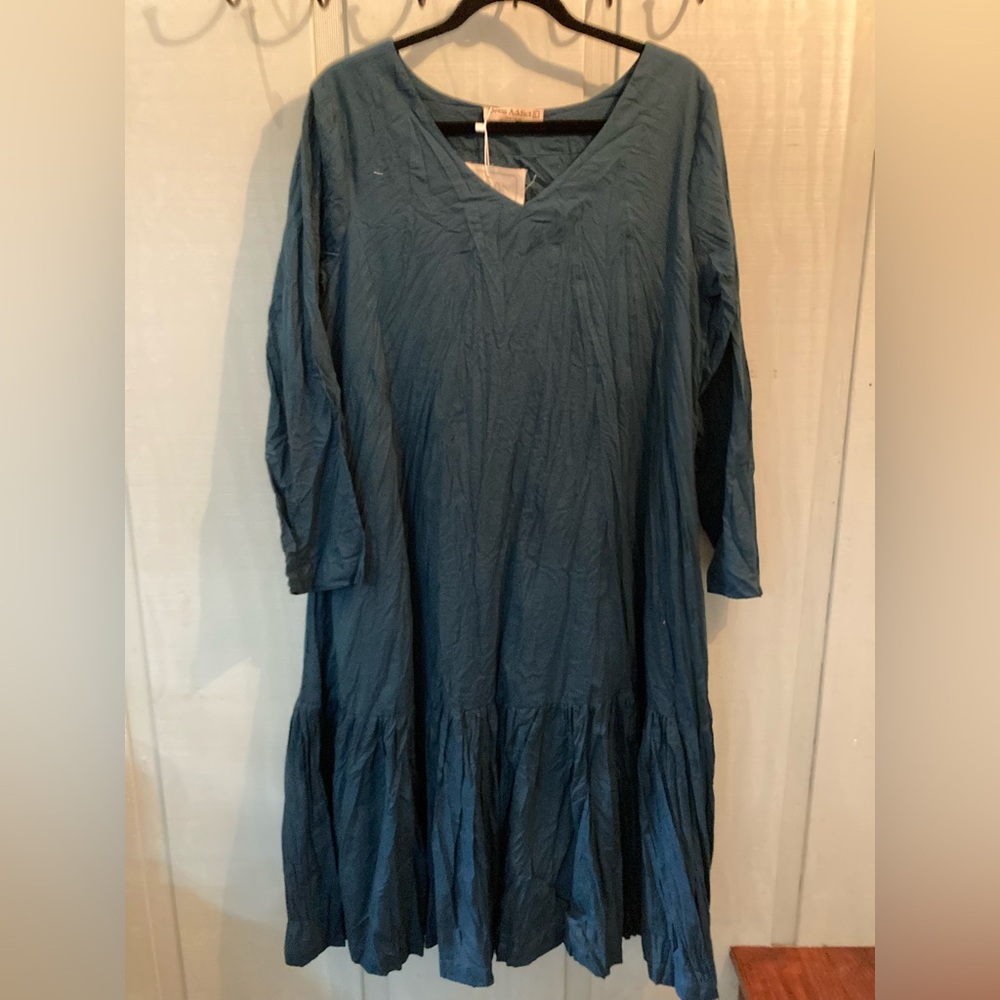 Dress Addict Chic Teal Midi Dress